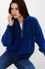 Navy Blue Women Sweater