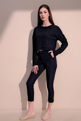 Navy Blue Women Pants
