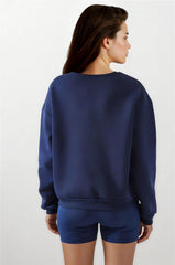 Navy Blue Women Sweatshirt