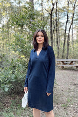 Navy Blue Women Dress