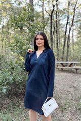 Navy Blue Women Dress