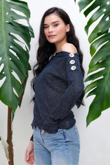 Navy Blue Women Blouse