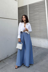 Blue Women Pants