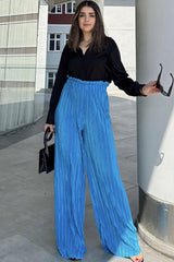 Blue Women Pants