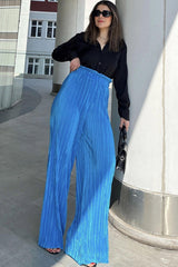Blue Women Pants