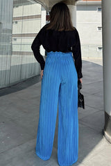Blue Women Pants