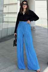 Blue Women Pants
