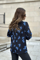Black & Blue Women Shirt