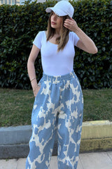 Blue Women Pants