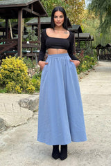 Blue Women Skirt