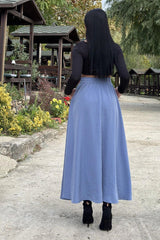 Blue Women Skirt