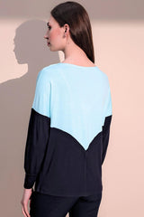 Mint & Navy Women Blouse