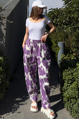 Purple Women Pants