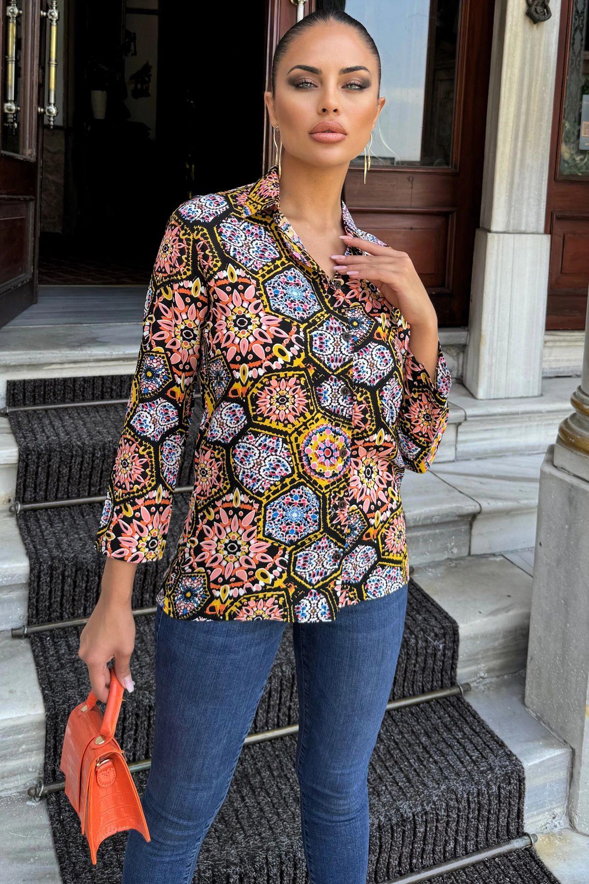 Multi Color Women Shirt