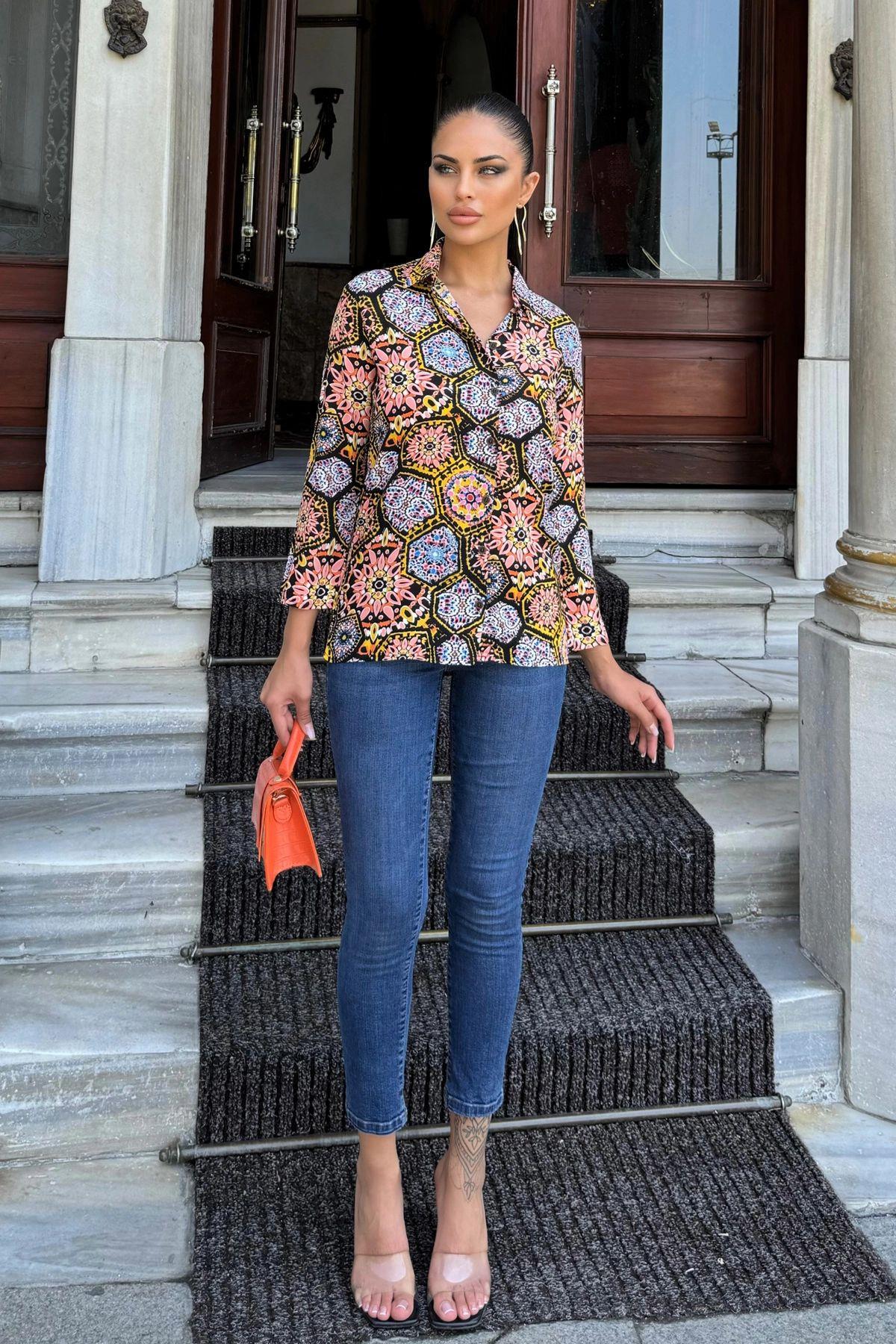 Multi Color Women Shirt