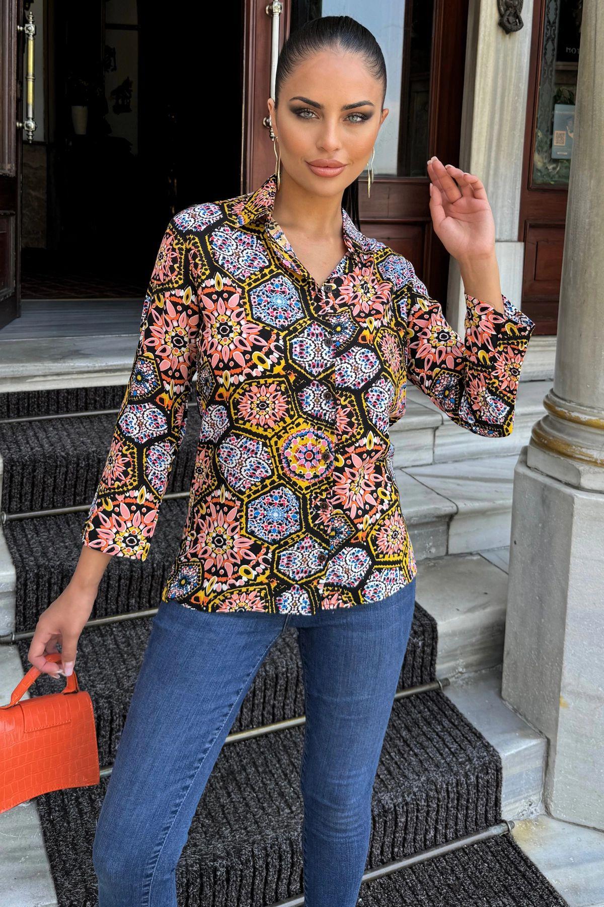 Multi Color Women Shirt