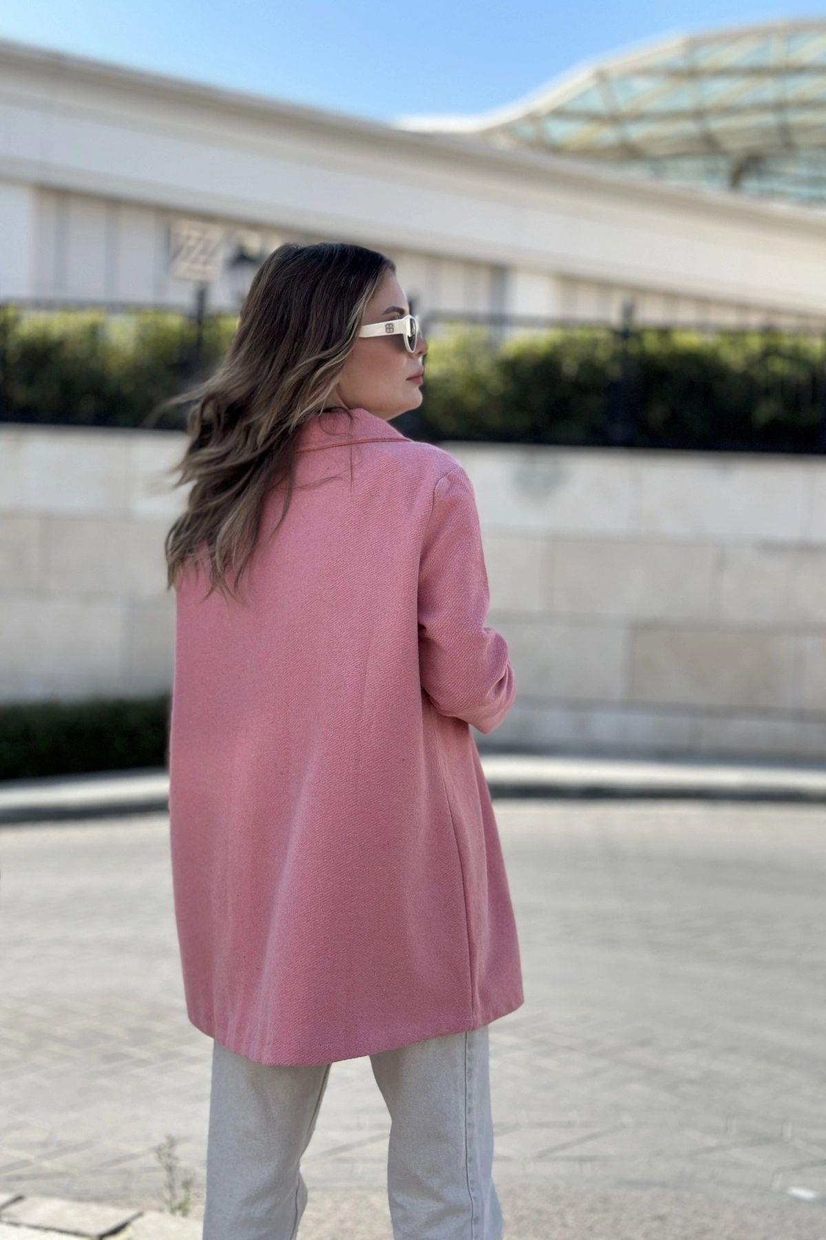 Pink Women Coat