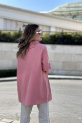 Pink Women Coat