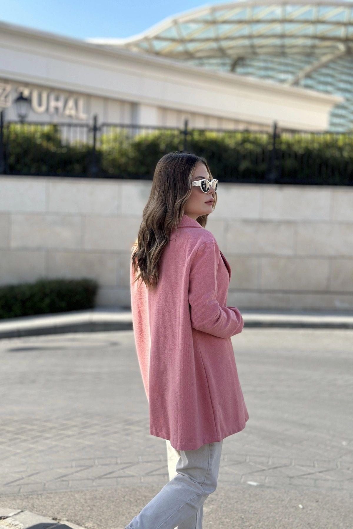 Pink Women Coat