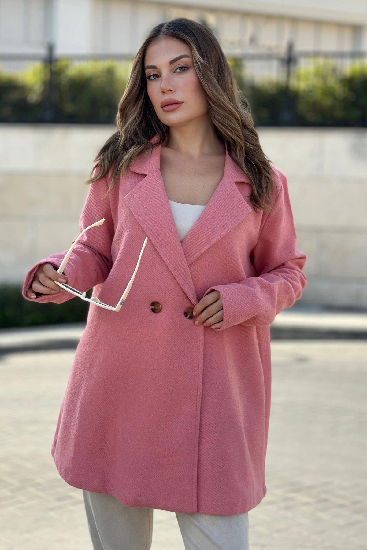 Pink Women Coat