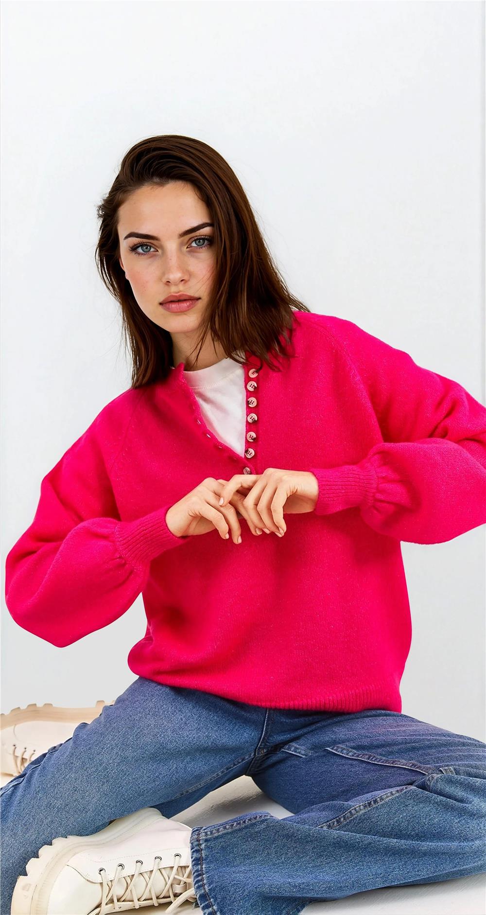 Pink Women Sweater