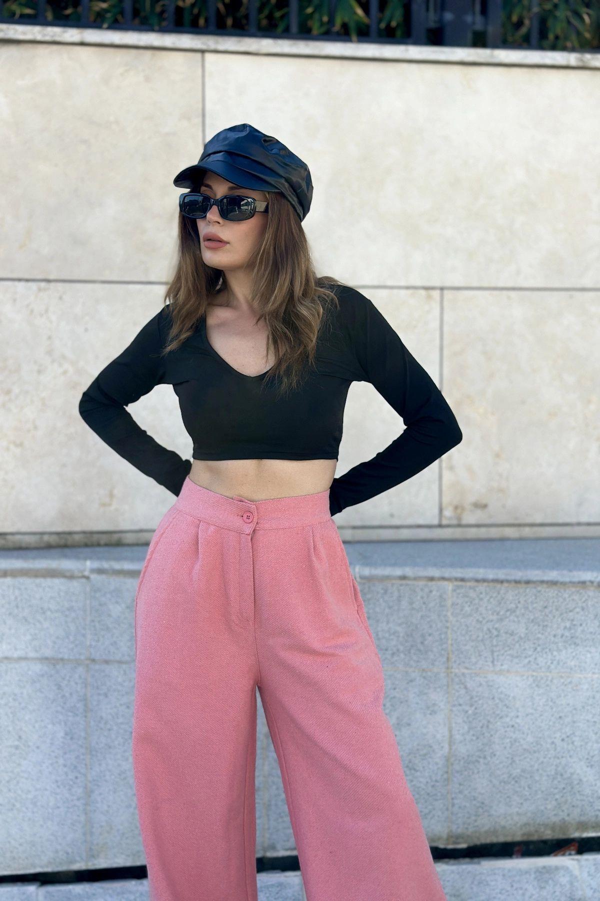 Pink Women Pants