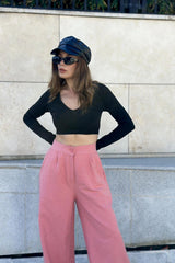Pink Women Pants