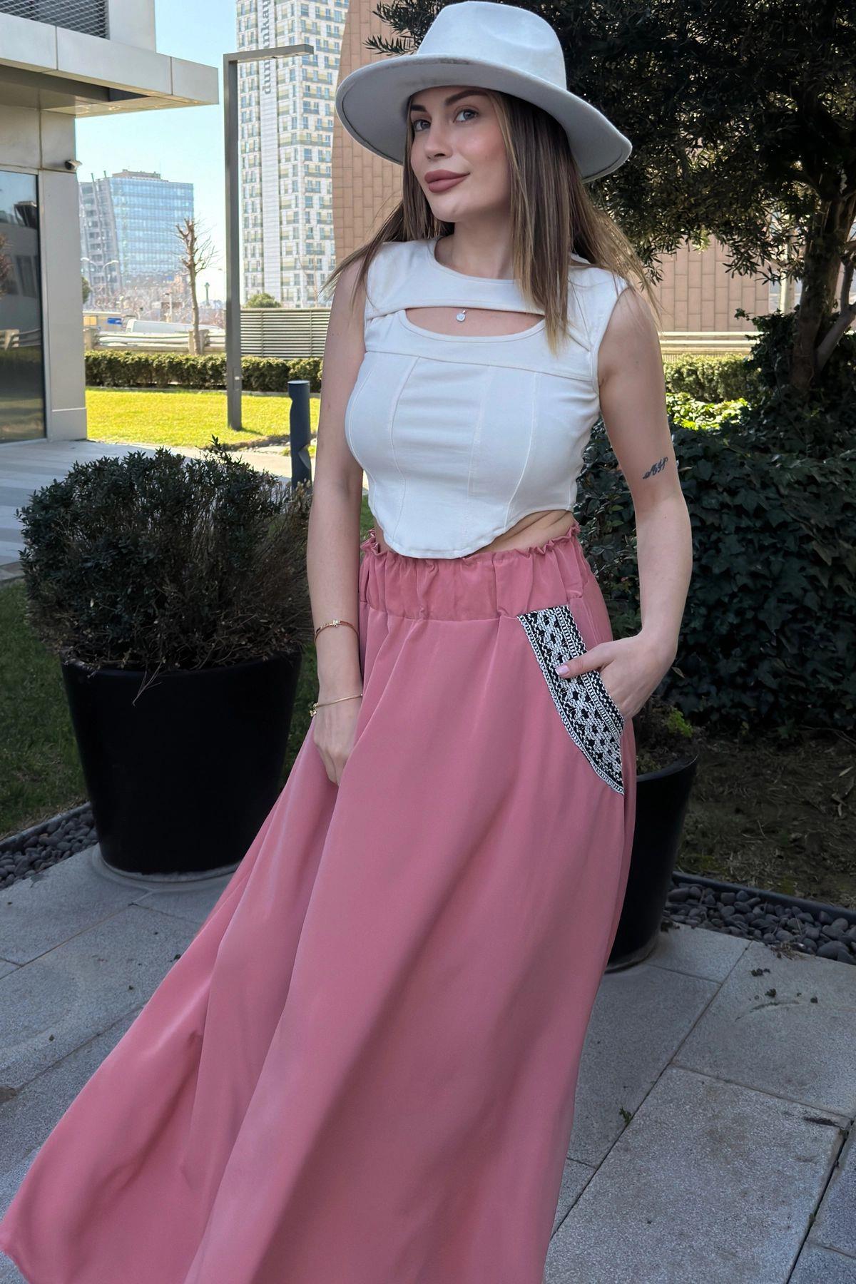 Pink Women Skirt