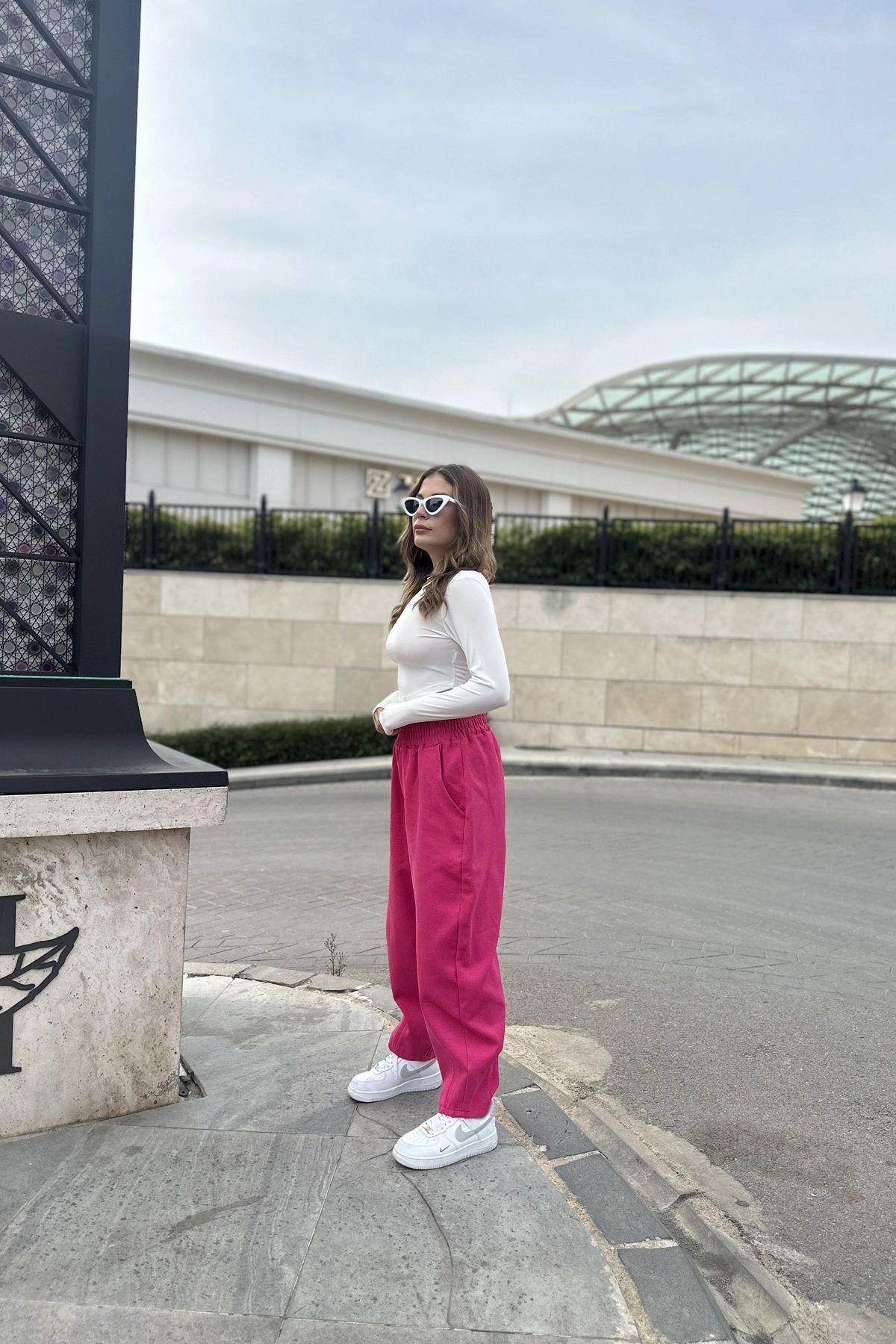 Pink Women Pants