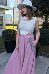 Dried Rose Women Skirt