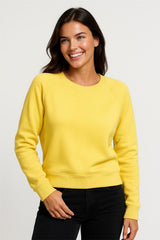 Yellow Women Sweatshirt