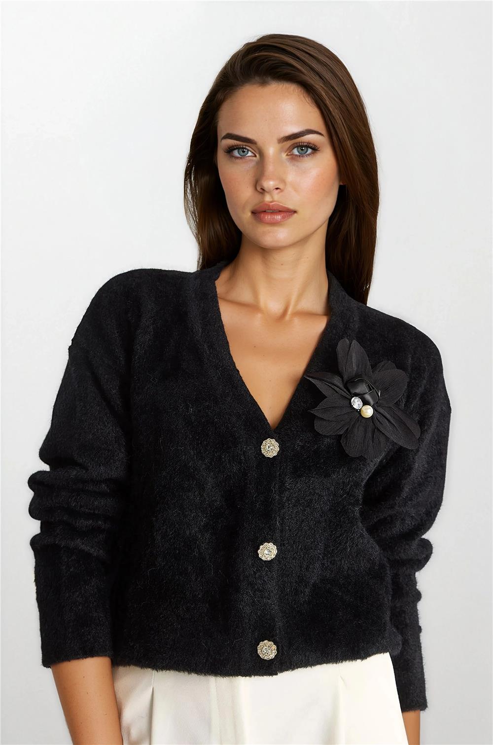 Black Women Cardigan