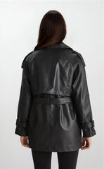 Black Women Trench Coat
