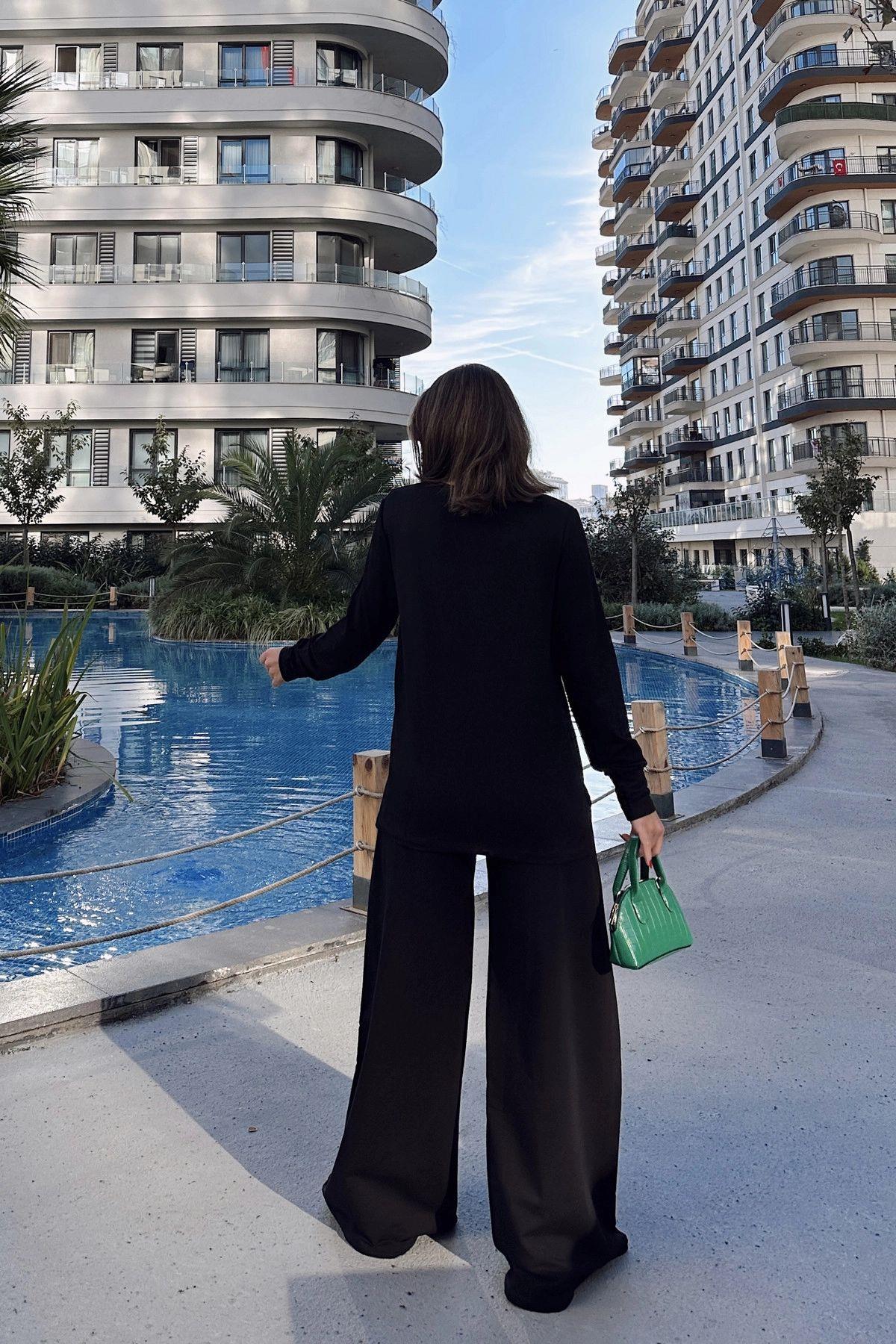 Black Women Two-Piece Set