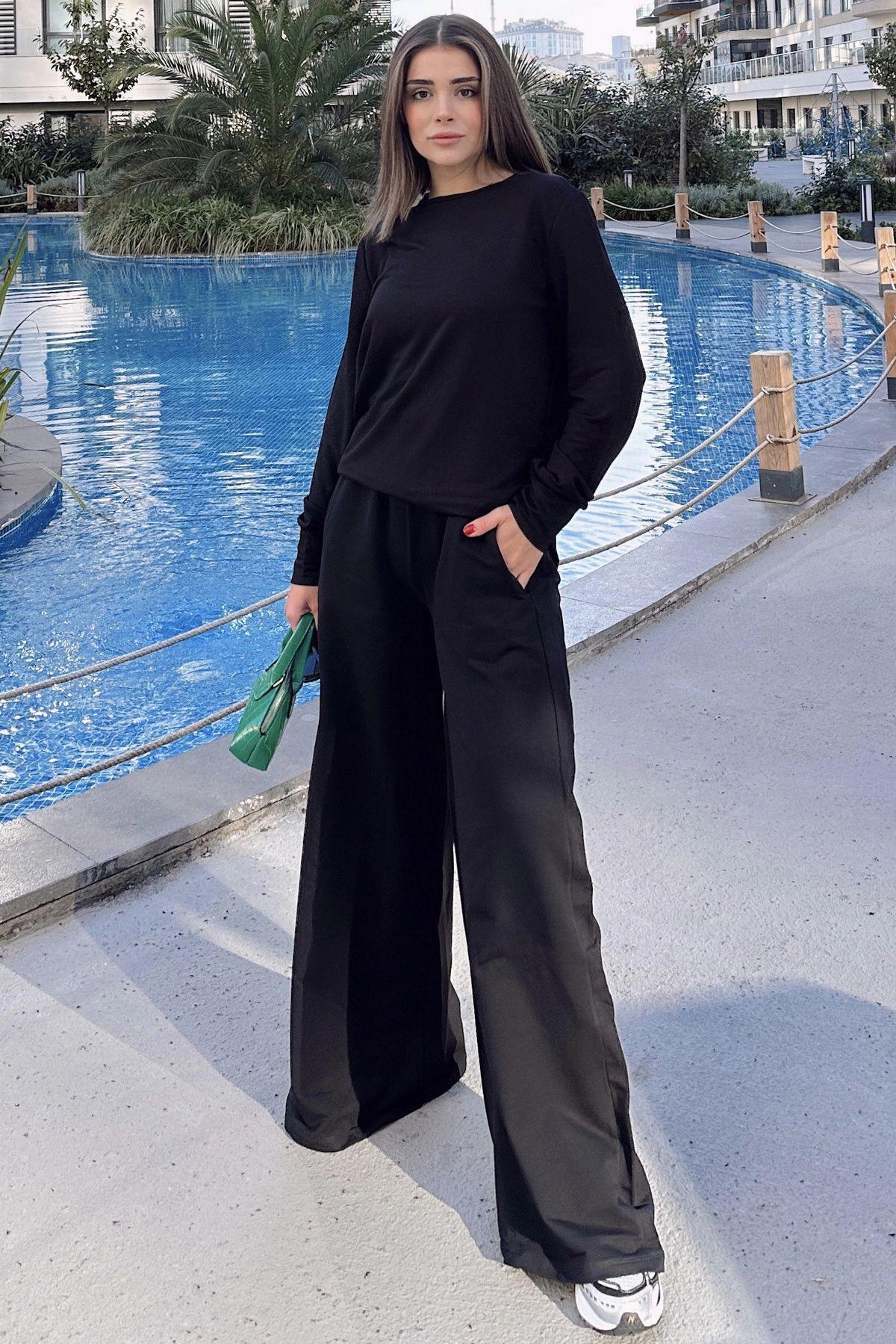 Black Women Two-Piece Set