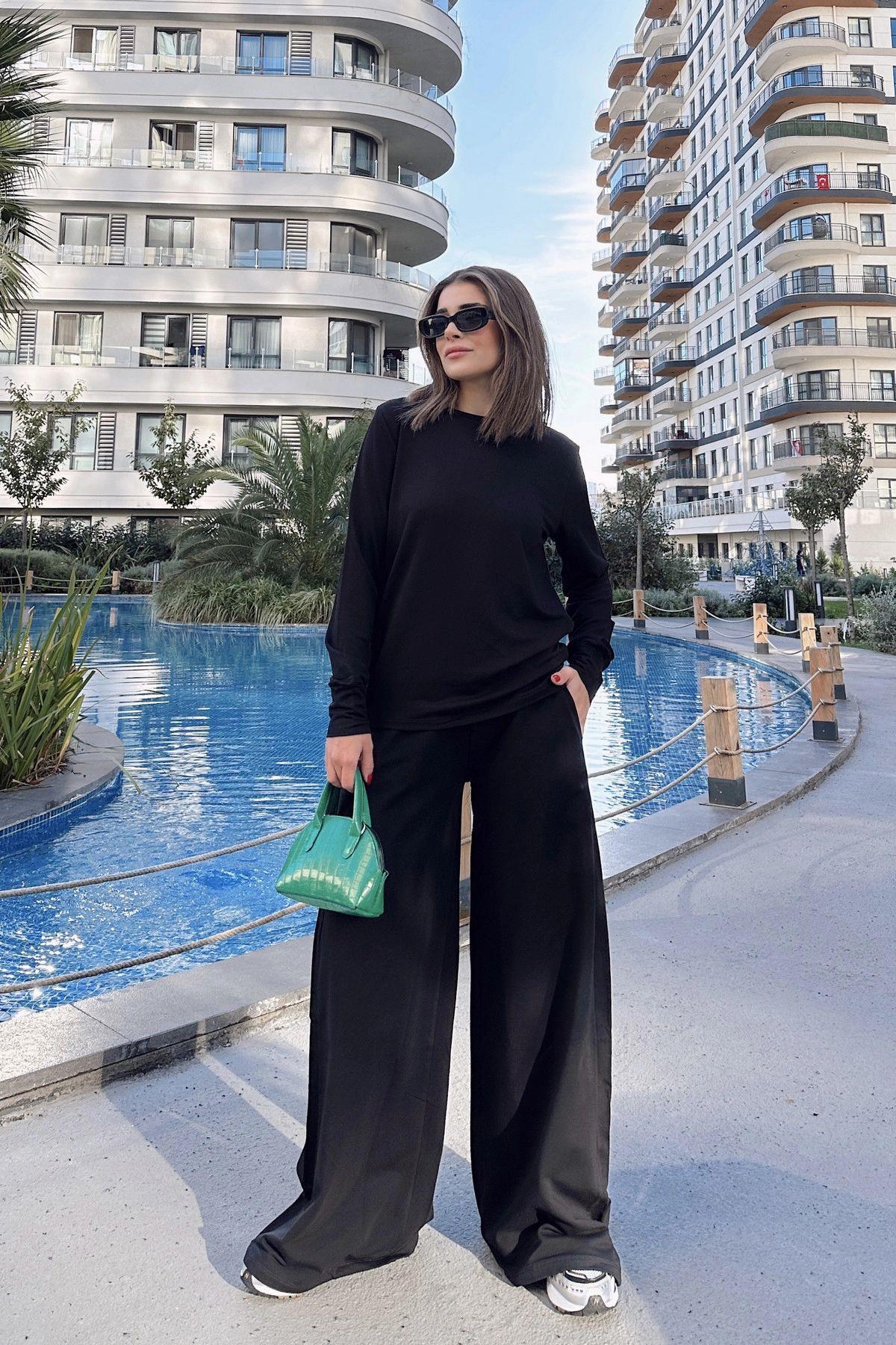 Black Women Two-Piece Set