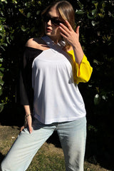 Black & Yellow Women Blouse
