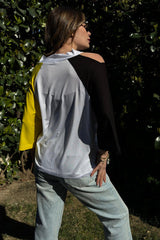 Black & Yellow Women Blouse