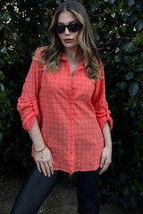 Orange Women Shirt