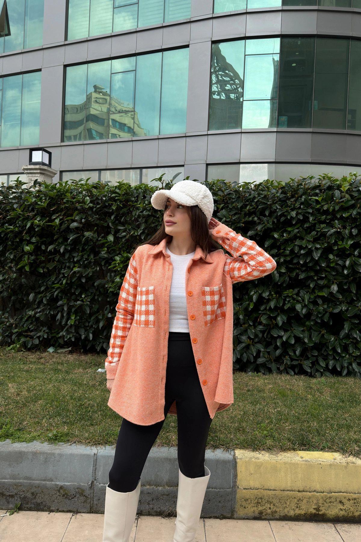 Orange Women Shirt