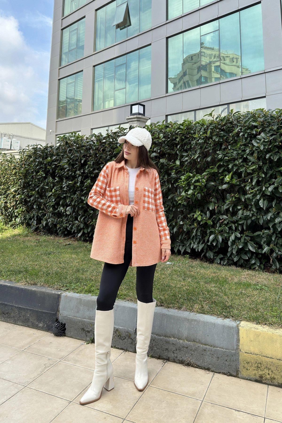 Orange Women Shirt