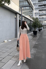 Orange Women Skirt