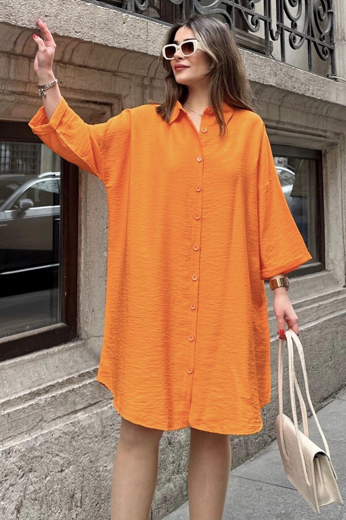 Orange Women Dress