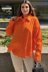 Orange Women Shirt