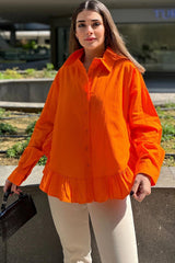 Orange Women Shirt