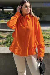 Orange Women Shirt