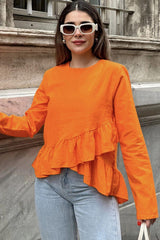 Orange Women Blouse