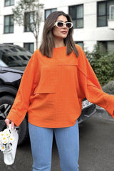 Orange Women Blouse
