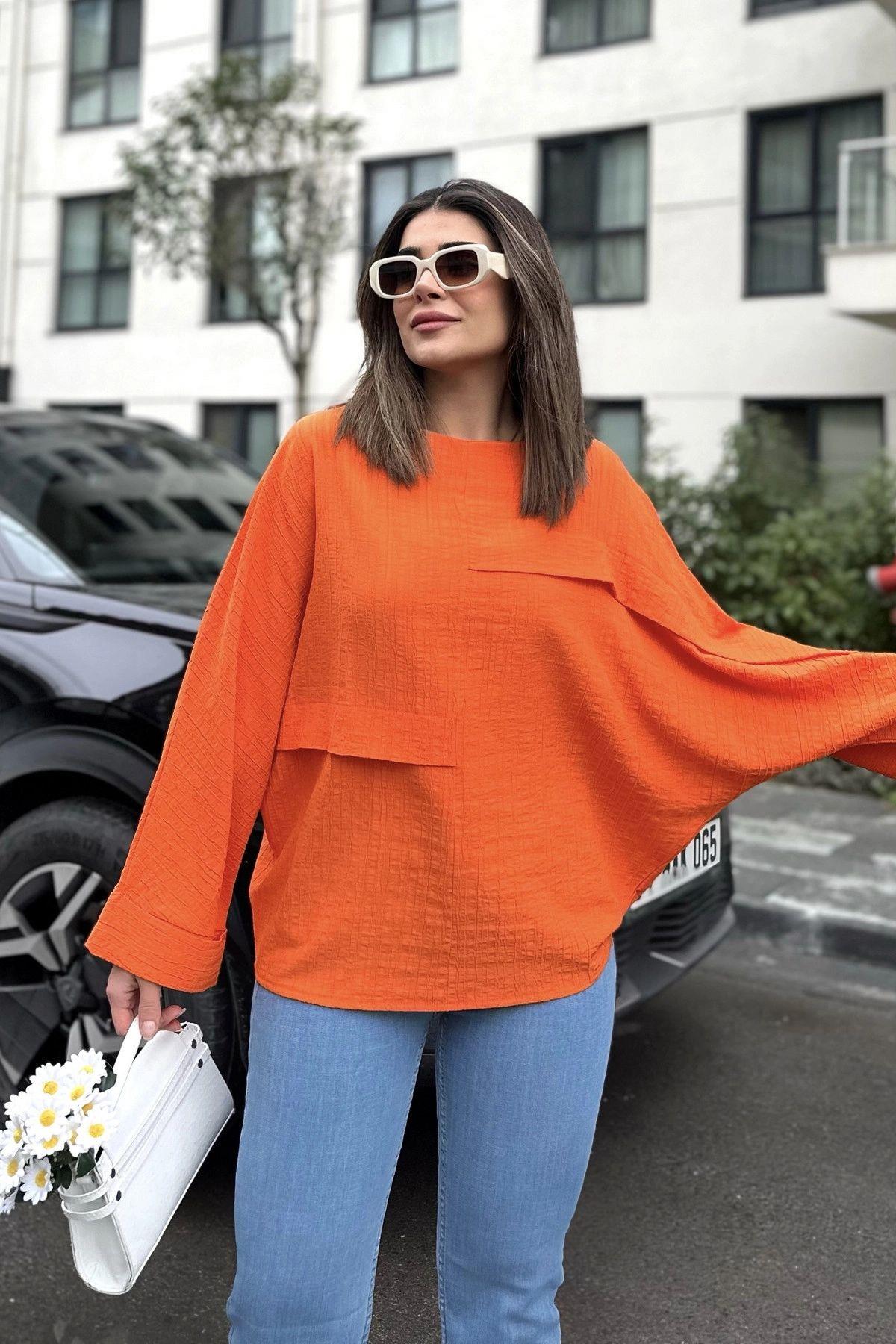 Orange Women Blouse