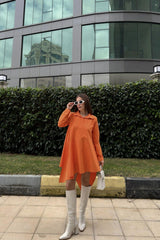 Orange Women Dress